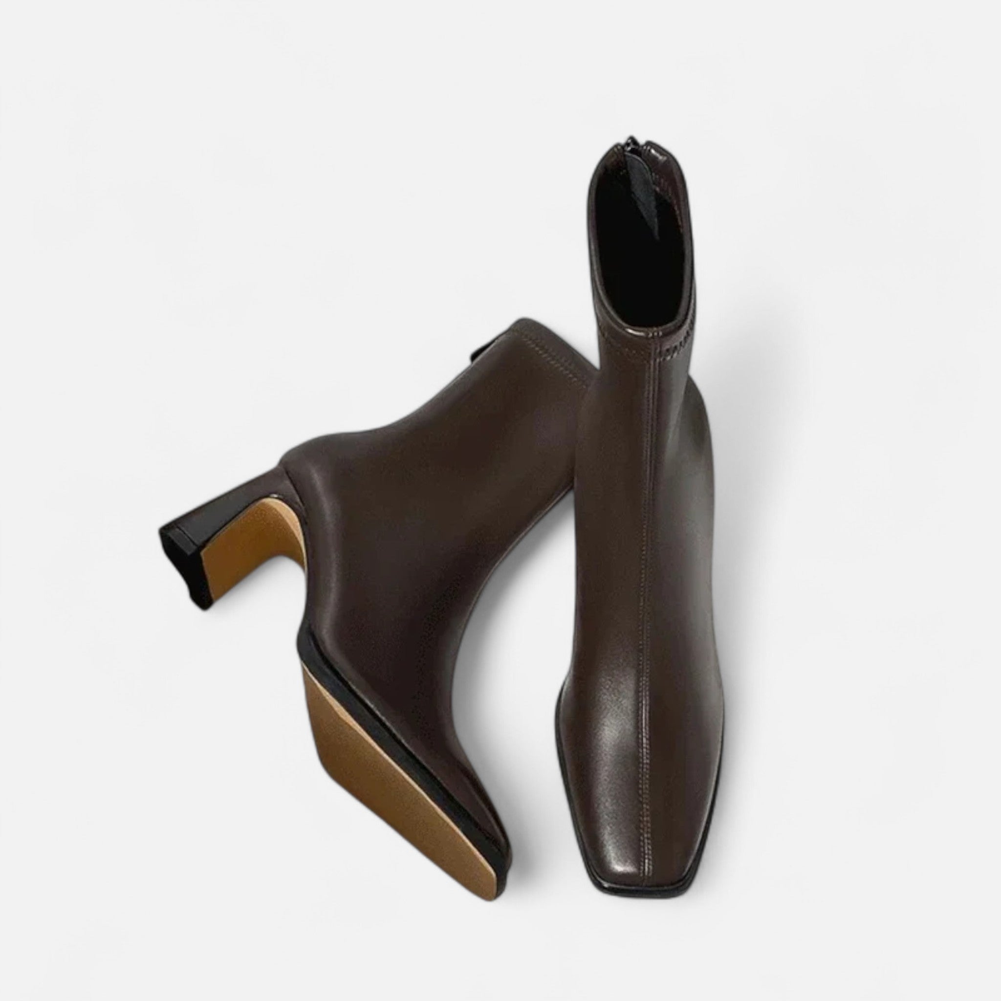 Roselains | Women’s Vintage Square-Toe Ankle Boots