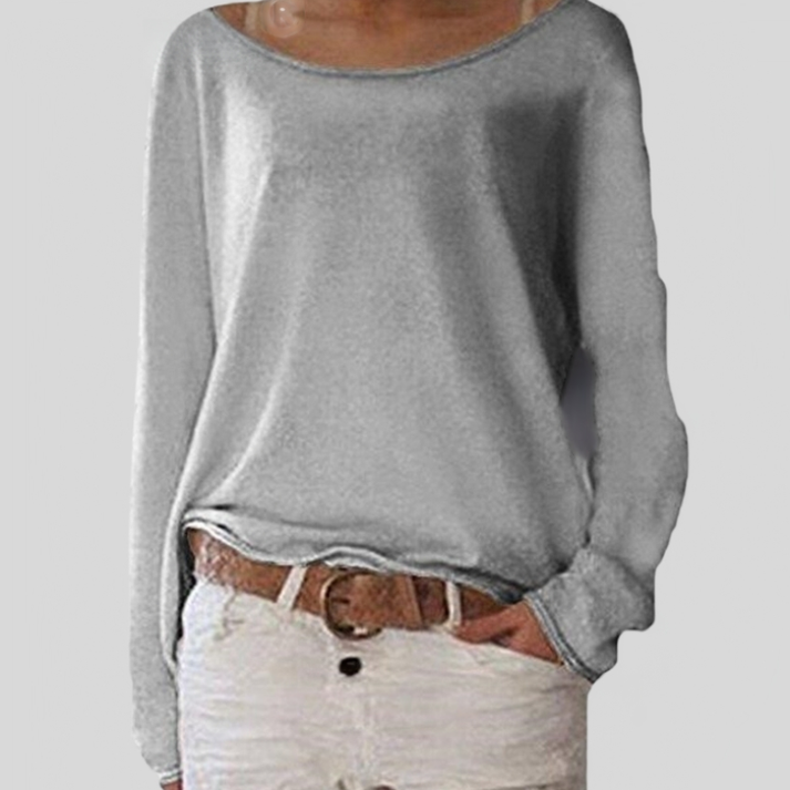 Women's Elegant Round Neck Everyday Sweater