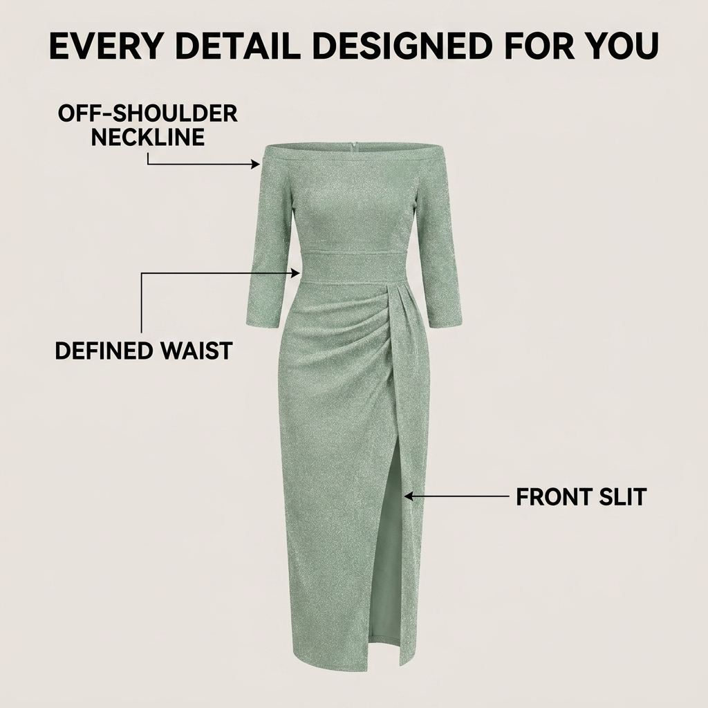 Lunori™ | Sparkling Long Dress Elisa