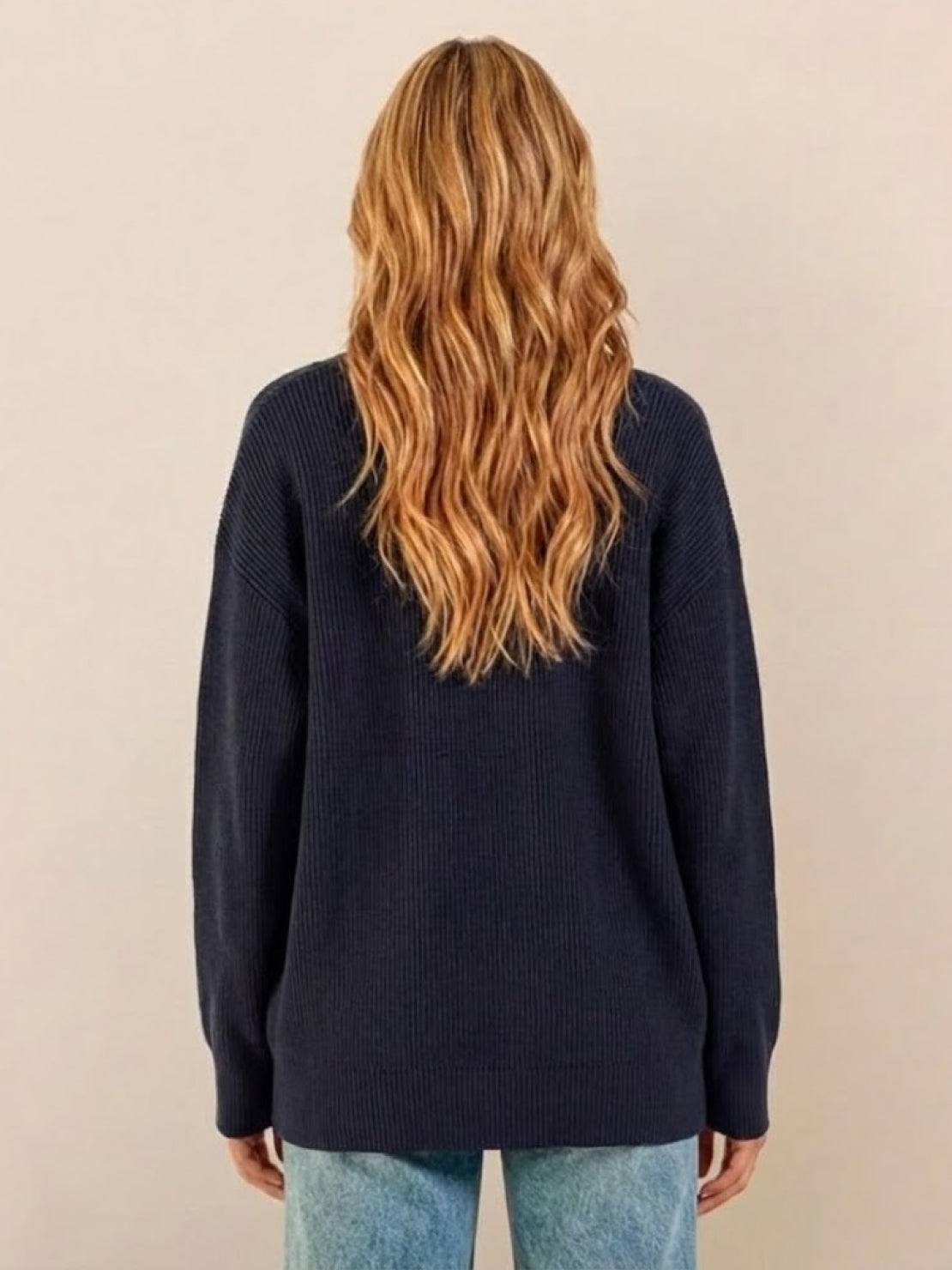 Relaxed Fit Oversized Button Down Knitwear Cardigan