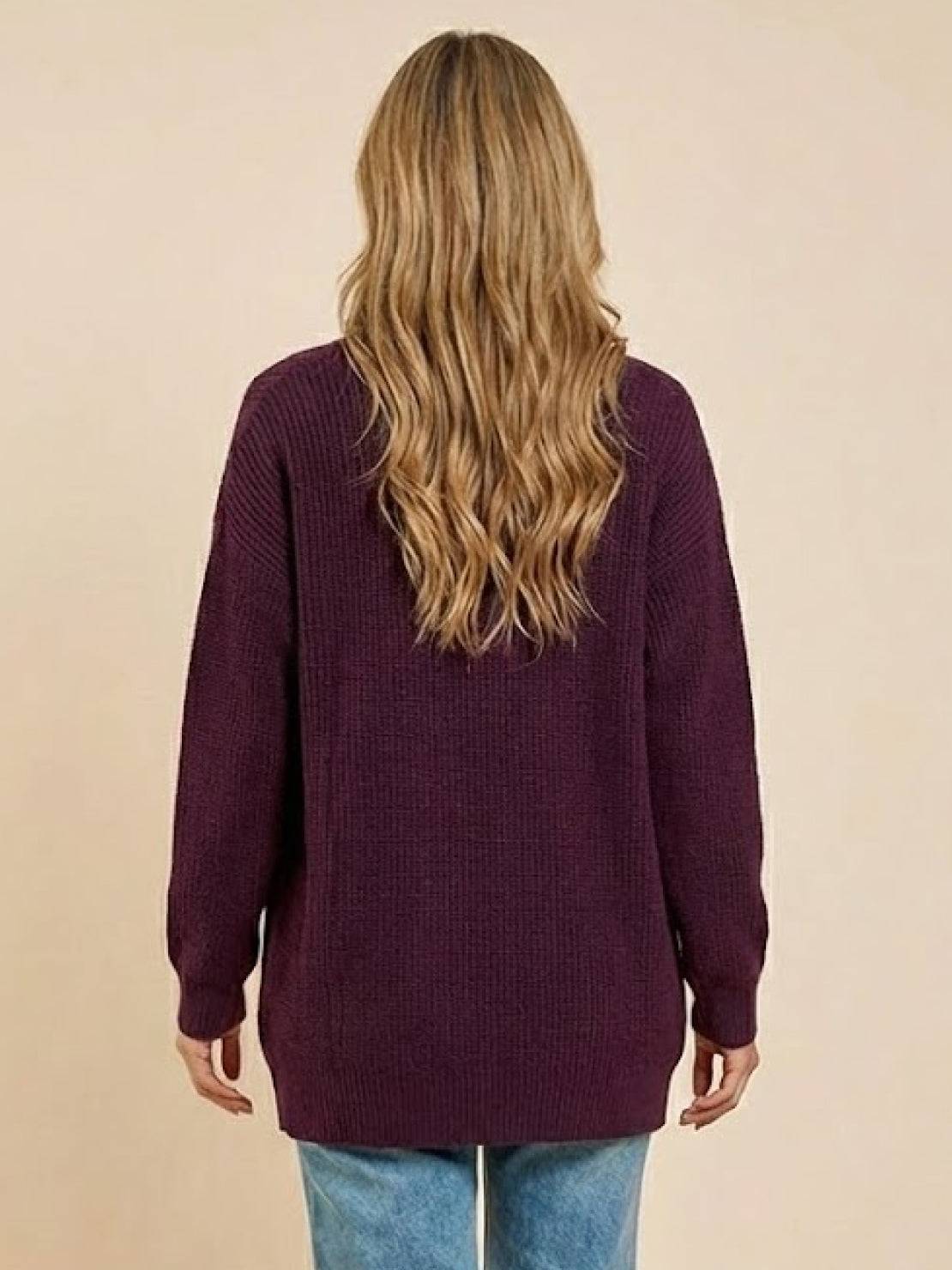 Relaxed Fit Oversized Button Down Knitwear Cardigan