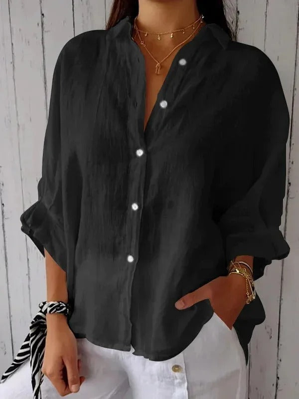 Daniela | Casual Cotton and Linen Shirt