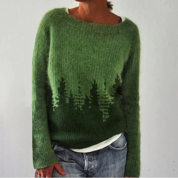 Women's Classic Fair Isle Crew Neck Sweater