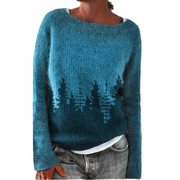 Women's Classic Fair Isle Crew Neck Sweater