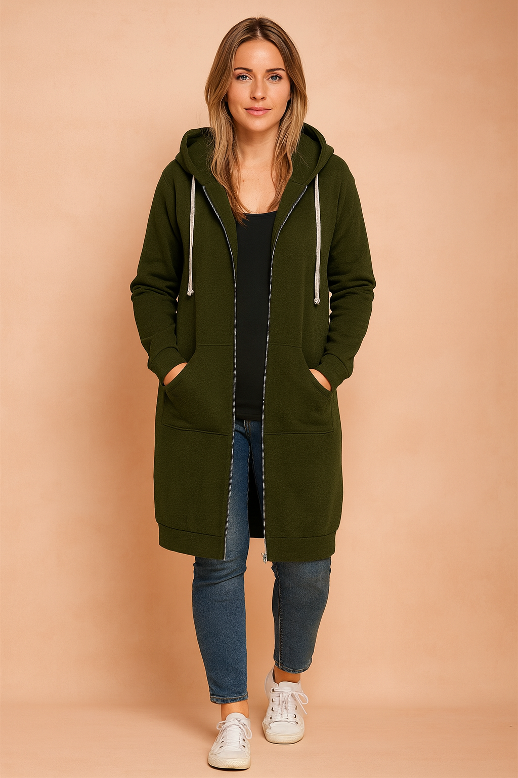 Cozy & Chic Women's Long Sweater for Effortless Style