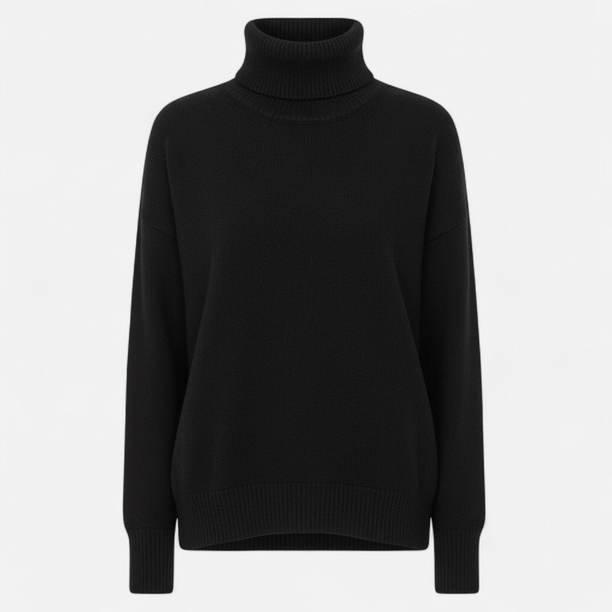 Women's Oversized Thick Knit Turtleneck Sweater for Winter Warmth