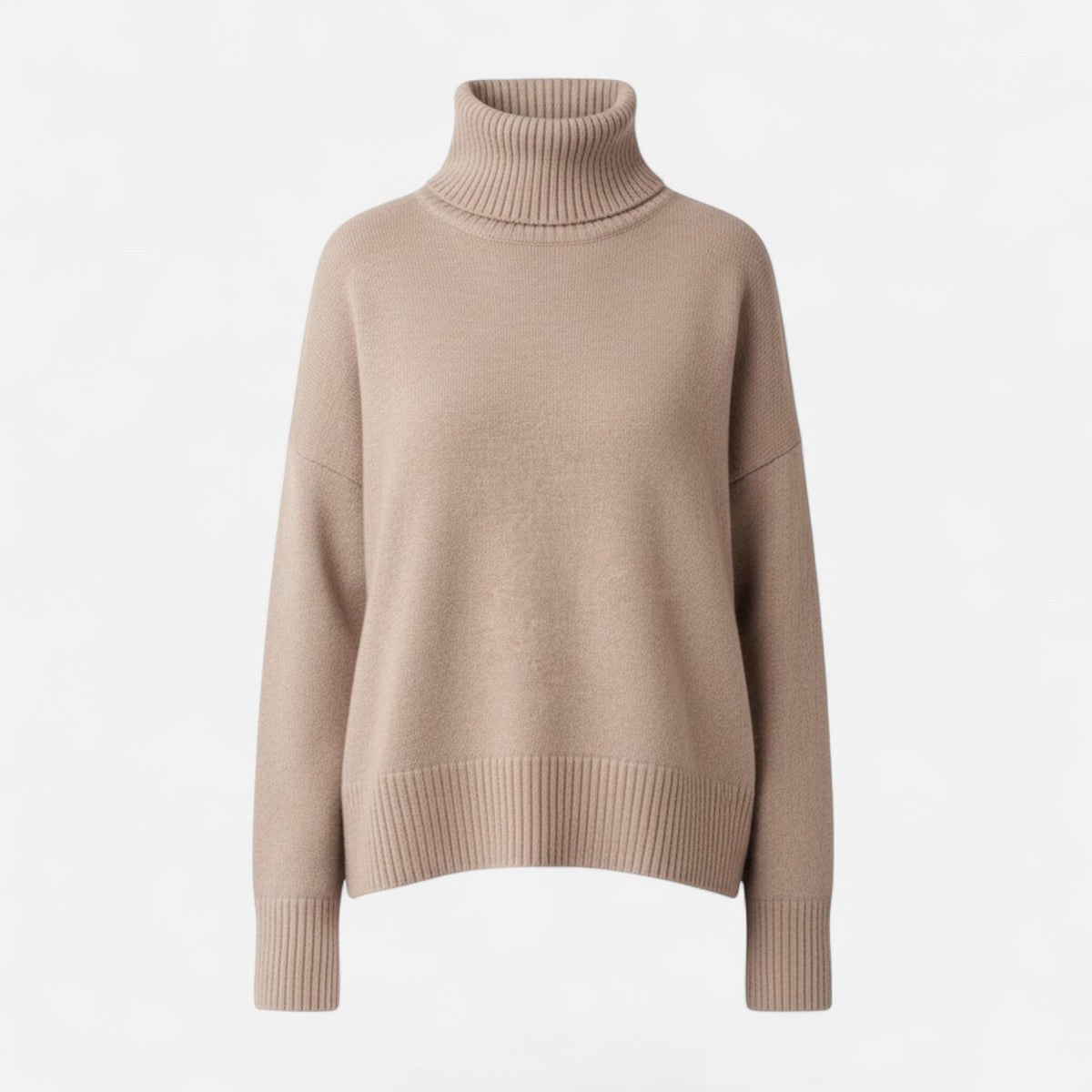 Women's Oversized Thick Knit Turtleneck Sweater for Winter Warmth