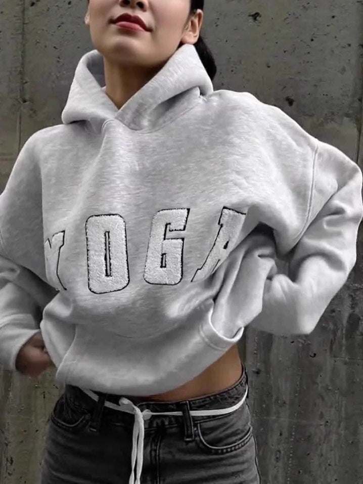 Women's Printed Yoga Hoodie – Cozy & Stylish Activewear