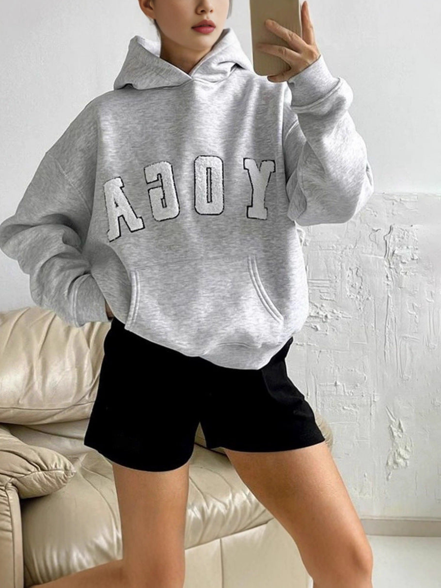 Women's Printed Yoga Hoodie – Cozy & Stylish Activewear