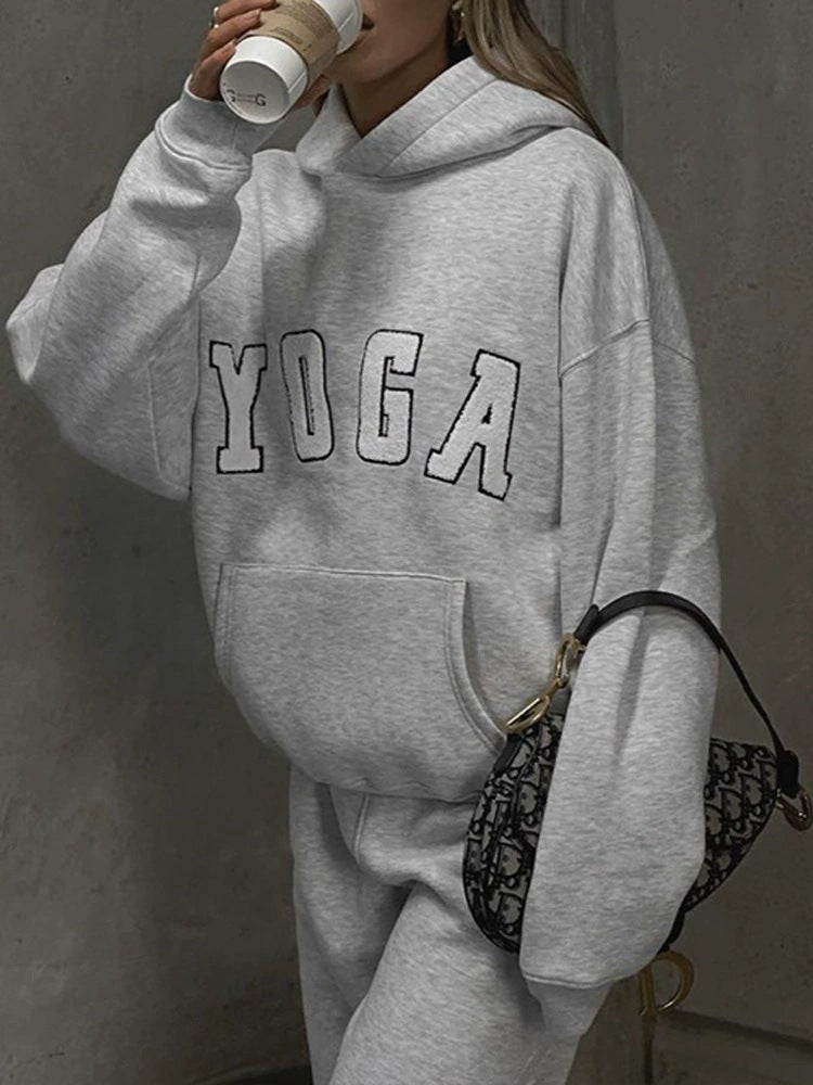 Women's Printed Yoga Hoodie – Cozy & Stylish Activewear